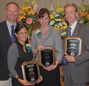 The District Attorney Public Service Awards for 2011:  Lisa Chamberlain, Youth Court Coordinator; Erin Pierone, Crime Victim Advocate; John Brooks, Senior Inv. NYSP