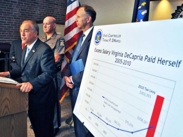 NYS Comptroller Thomas DiNapoli and District Attorney James  work together to combat theft of public funds